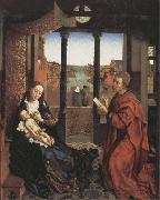 Roger Van Der Weyden Saint Luke Drawing the Virgin and Child oil painting artist